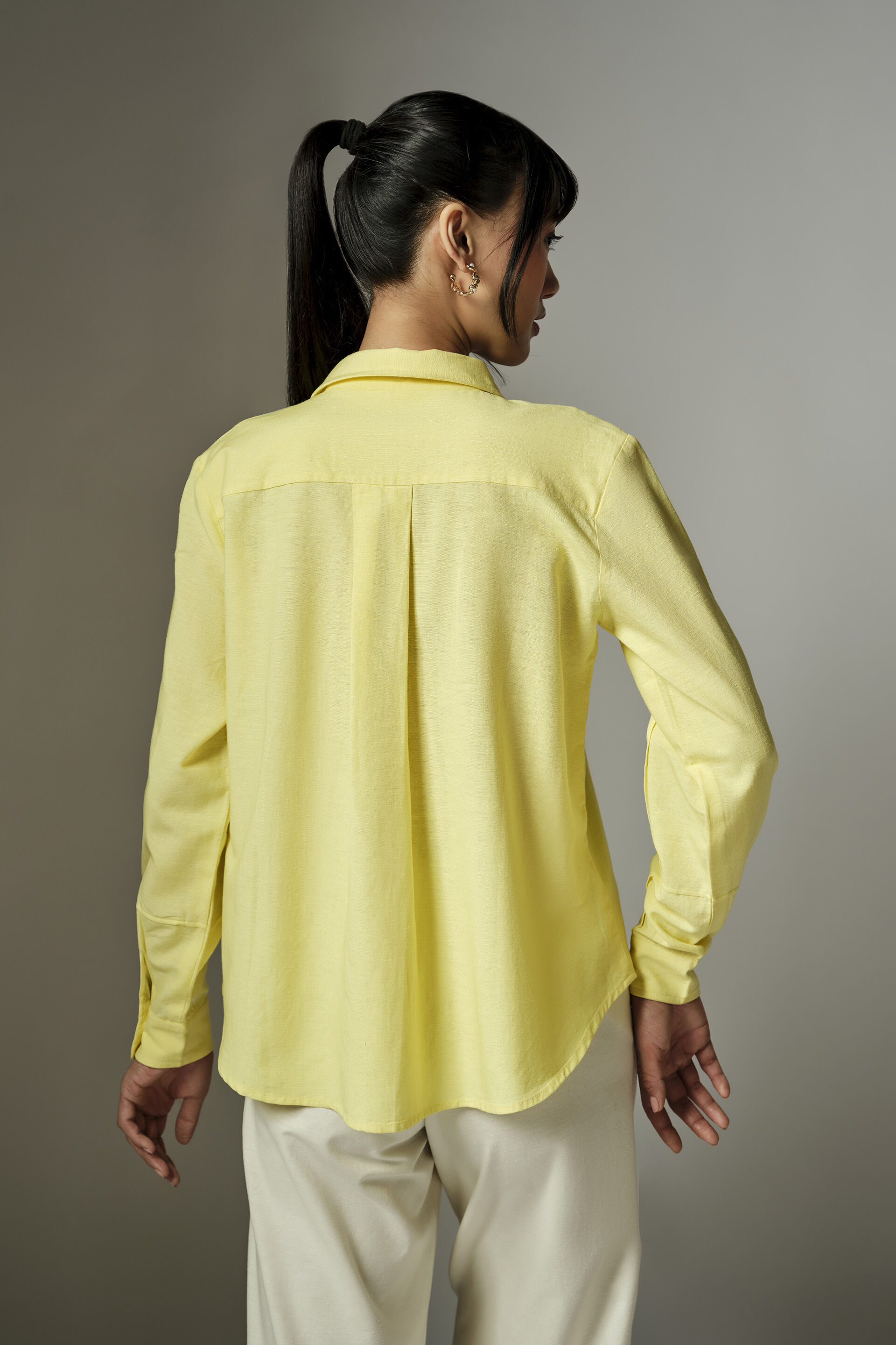 Hayley Butter Yellow Shirt, Yellow, image 5